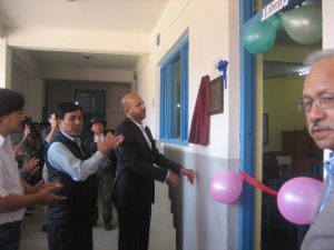 Shanti Nikunjs School library inauguration.