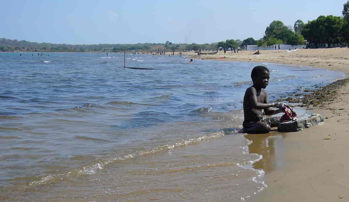 boy on Senga Bay