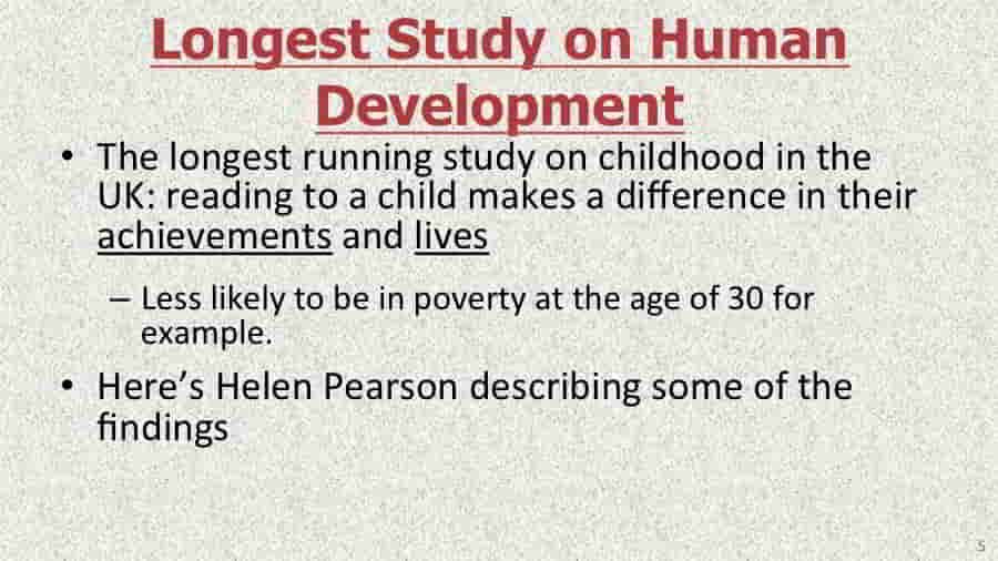 Slide06 longest human dev study findings