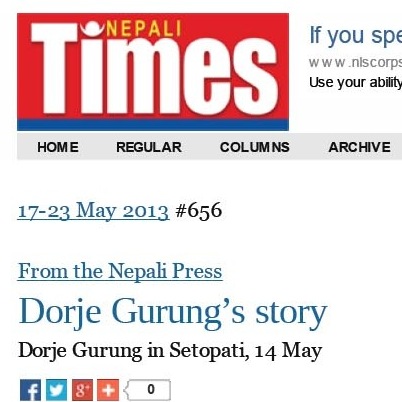 Read more about the article In The Media: Dorje Gurung’s Story