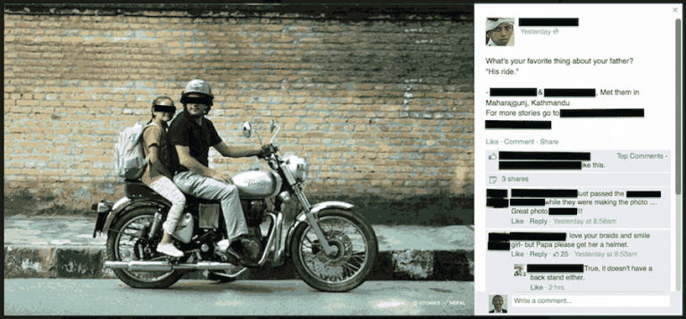 Pillion rider without helmet dads ride