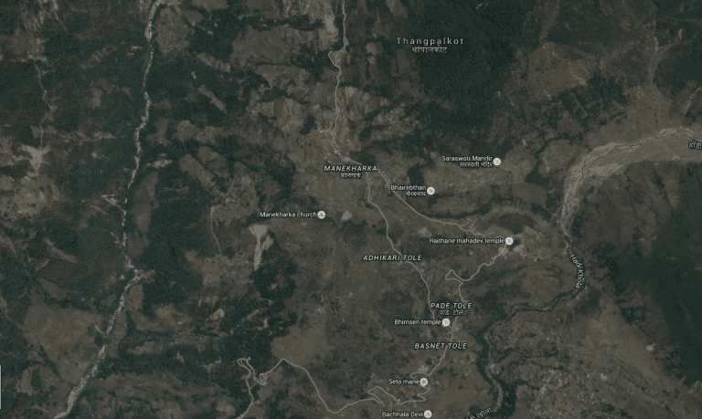 Thangpalkot on Google Earth