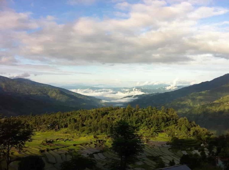 What I beheld the early morning of a July day in 2012 from the guest house I was staying at.