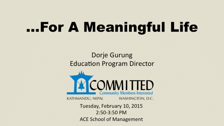 Ace School title slide