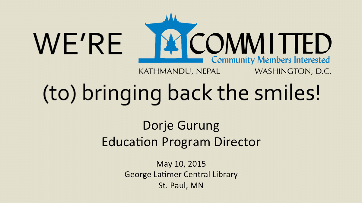 Read more about the article Minneapolis: We’re COMMITTED…(to) Bringing Back The Smiles