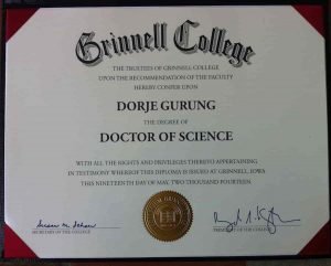 Read more about the article Grinnell College: Text of Honorary Degree Acceptance Speech