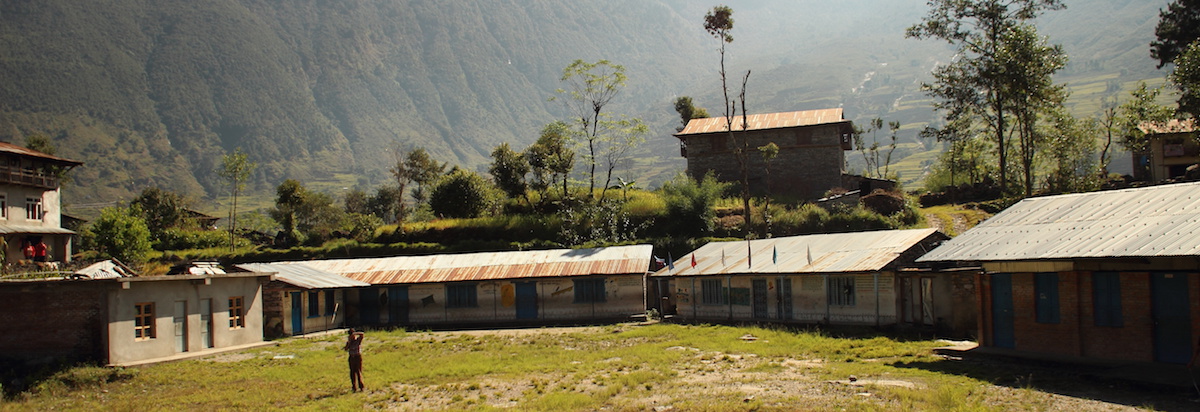Taltuleshwori School as it were last fall, before the earthquake of April 25, 2015.