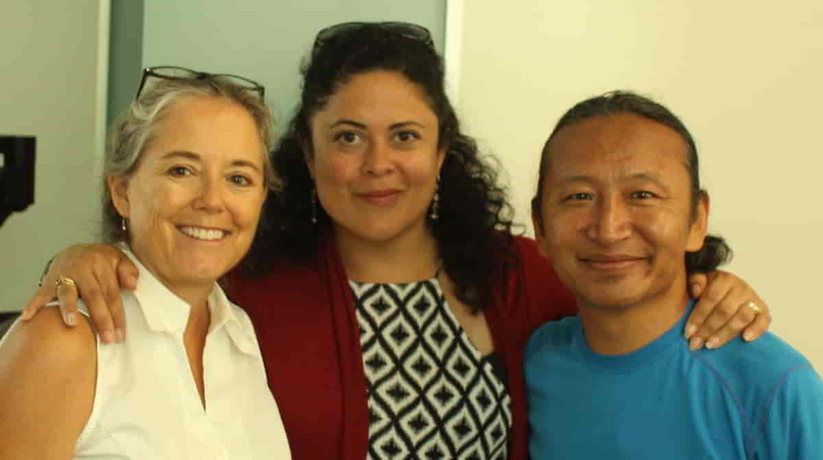 With Maya (President Obama's sister) and my dear friend Kirsten, who introduced me to Maya, at University of Hawaii.