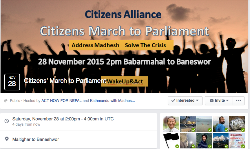 citizens march to parliament Nov 28