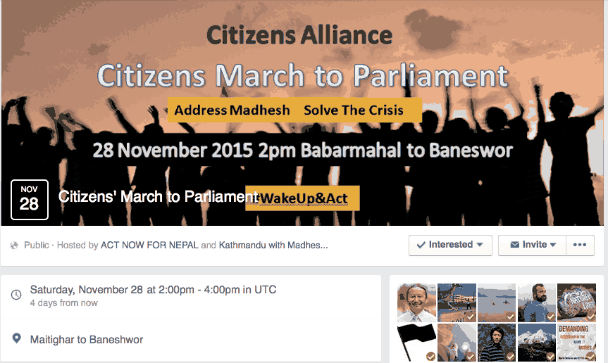 citizens march to parliament Nov 28