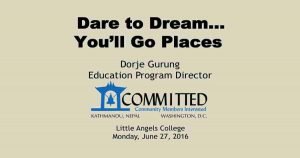 Read more about the article Little Angels College: Dare to Dream…You’ll Go PLaces