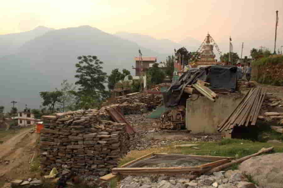 remains of Mane Kharka lodge 783