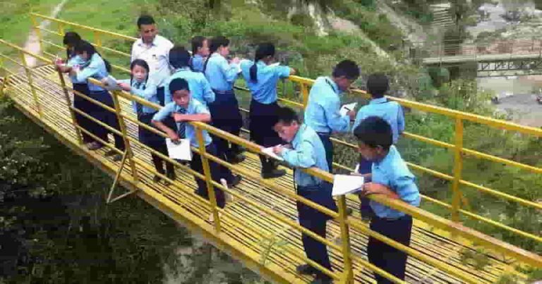 JU fifth graders on the bridge 4 feat image