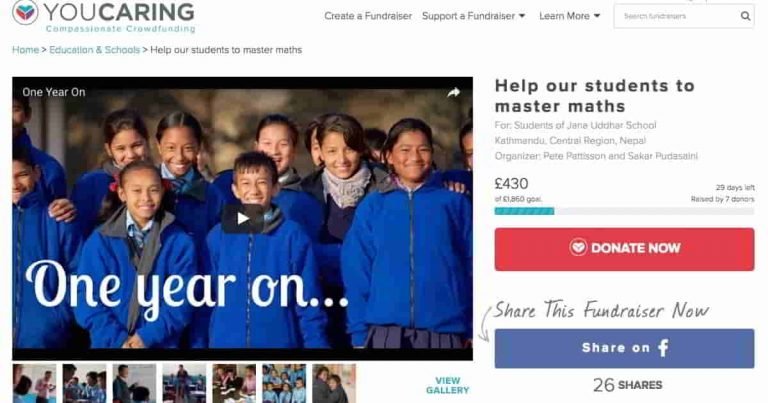 Jana Uddhar School Fundraiser feat image