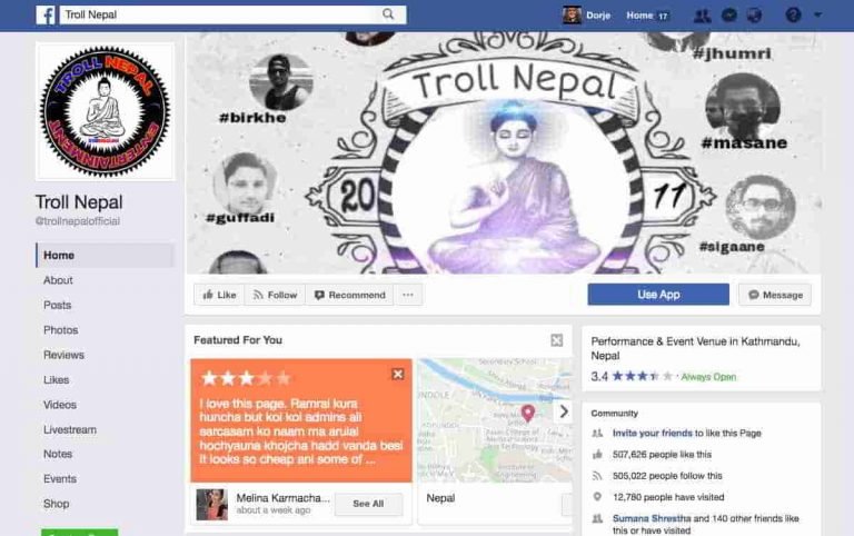 Troll Nepal Facebook page feat image