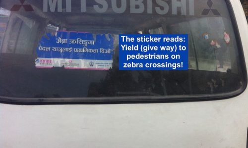 Read more about the article Zebra Crossing…in Kathmandu