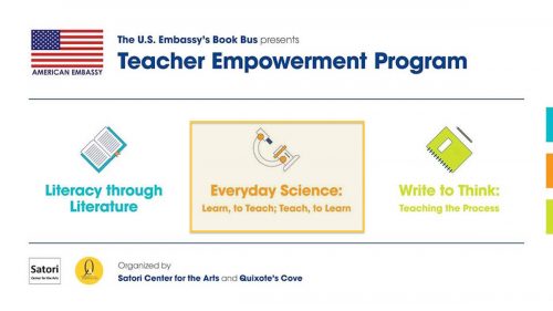 Read more about the article The US Embassy’s Book Bus: Science Teacher Training