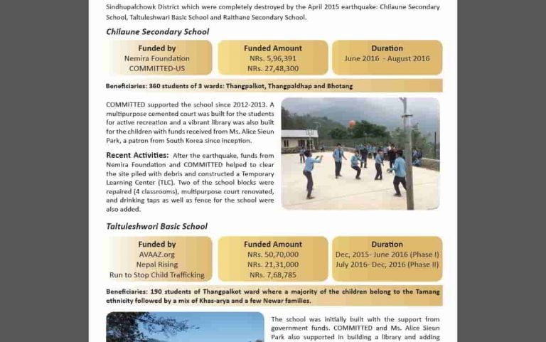 2015 16 US Visit Eartquake Fundraising feat image