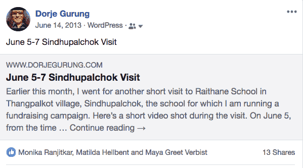 FB Post by self June 14 1046 hours