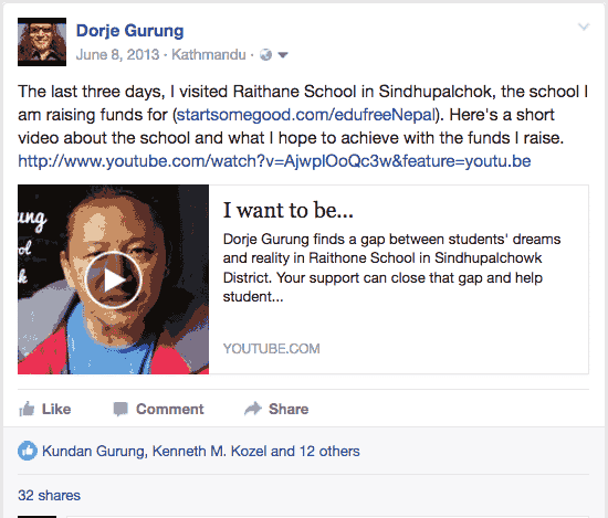 FB post by self june 8 sindupalchok