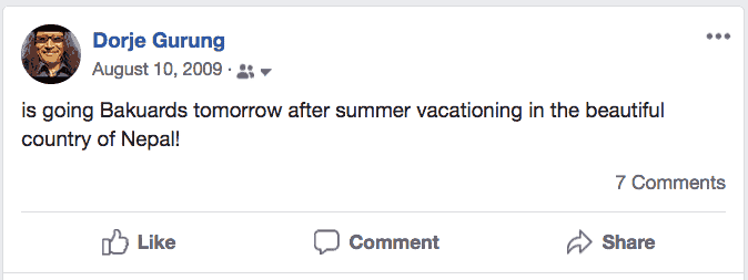 FB post about Baku Aug 10 2009