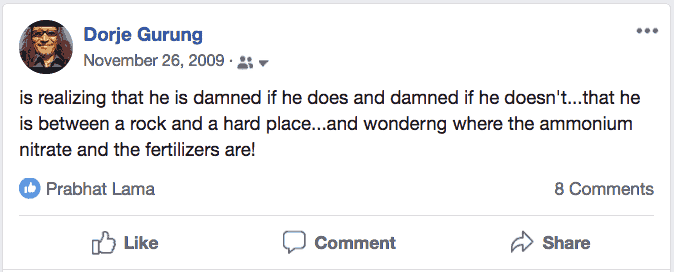 FB post about Baku Nov 26 2009