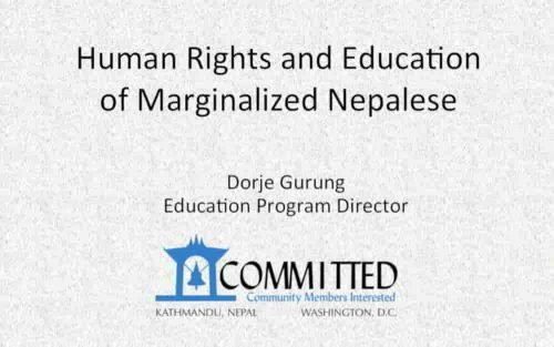 Read more about the article Human Rights and Education of Marginalized Nepalese