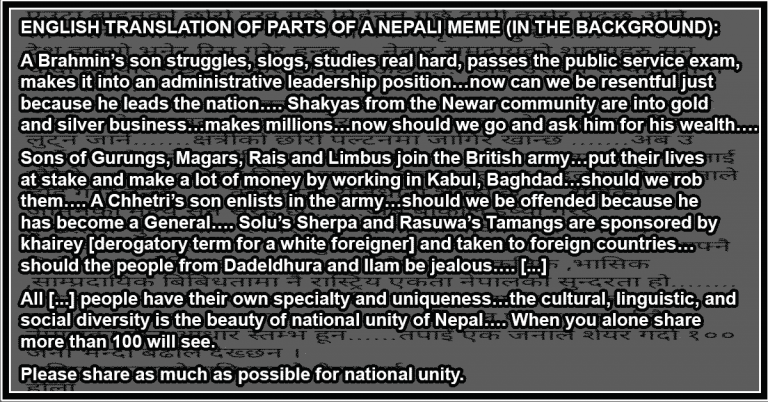 unity in diversity Nepali meme featimage