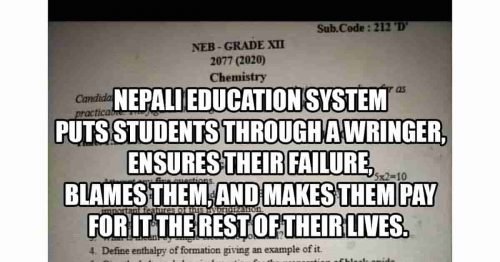 Read more about the article A Lesson From Nepal: How to Fail Your Students Part II