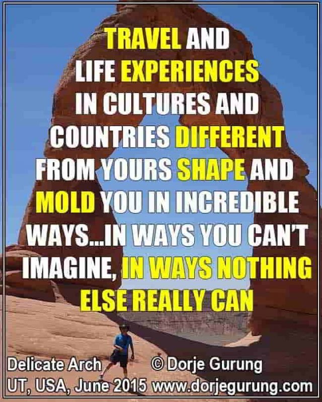 travel will shape and mold