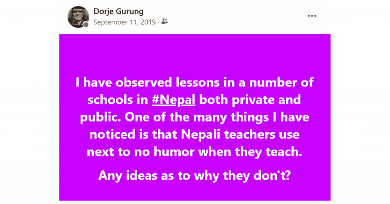nepali teachers little humor featimage