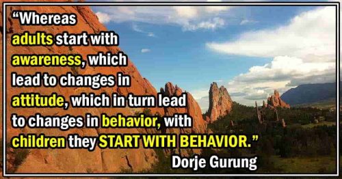 Read more about the article Adults Go from Awareness to Attitude to Behavior, While for Children It’s the Reverse