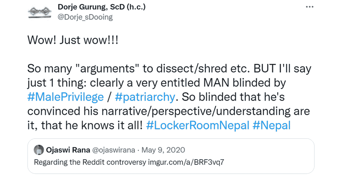 Read more about the article Nepali Mansplaining…It’s So Bad, It’s Incredible!