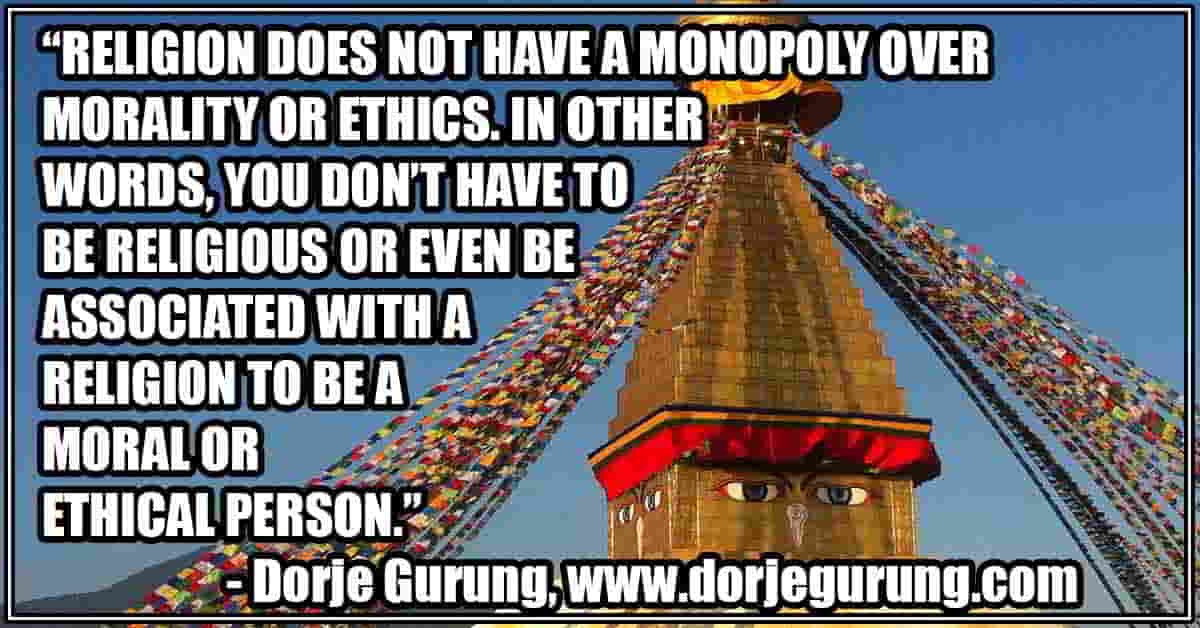 Read more about the article Religion Does NOT Have a Monopoly Over Morality or Ethics