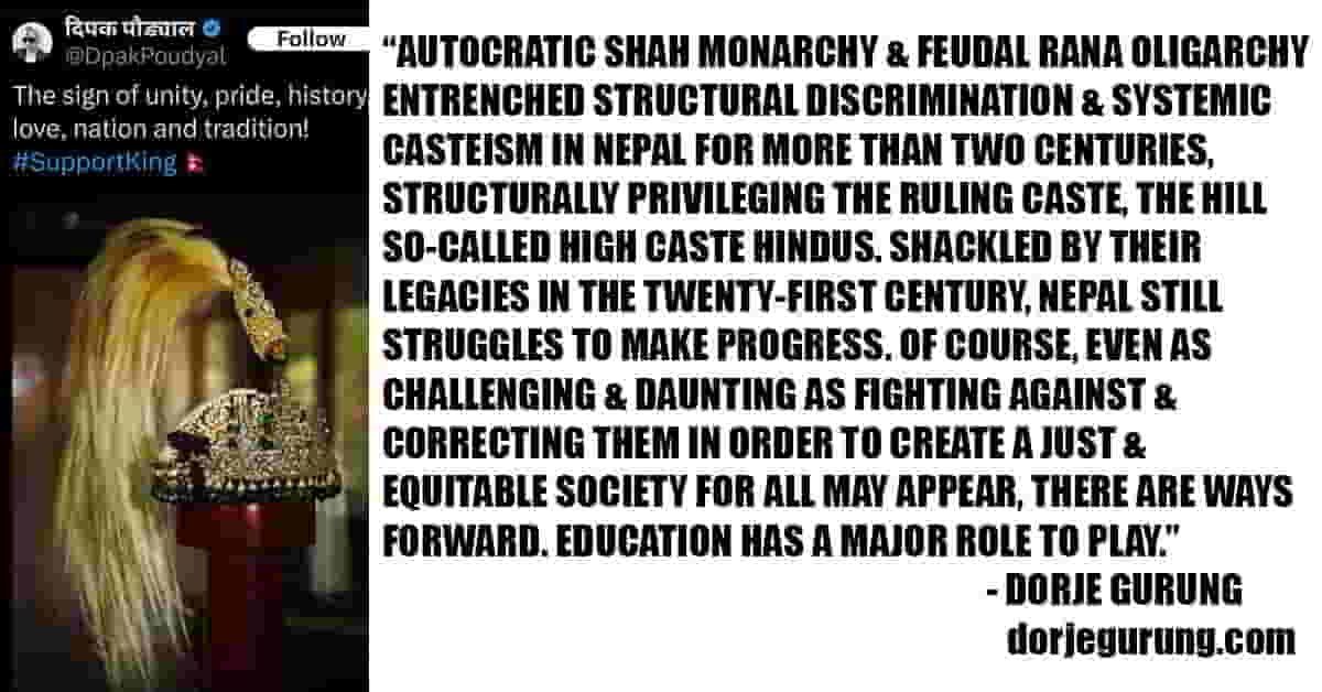 Read more about the article How to Fight Legacies of Monarchy-Entrenched Structural Discrimination And Systemic Casteism For a More Just And Equitable Nepal