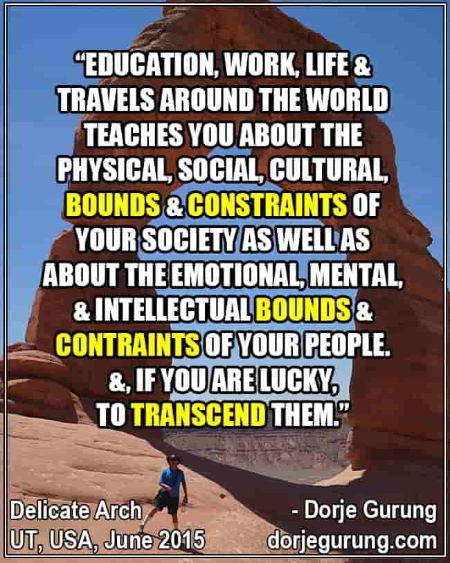 education work travel bounds constraints trascend