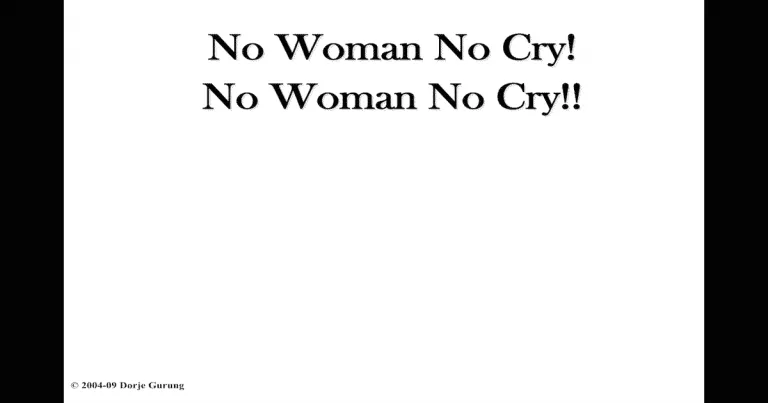 no woman no cry-feat image