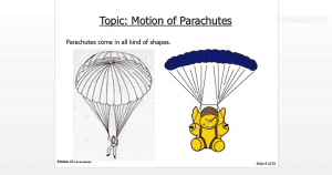 Read more about the article A Fun Activity: Motion of Parachutes
