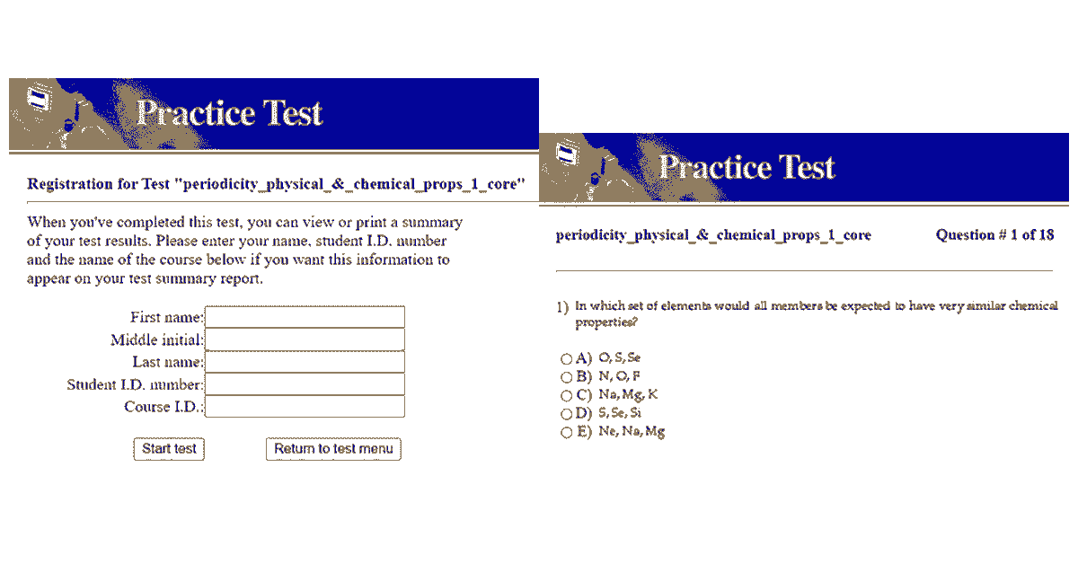 Read more about the article IB Diploma Y2 Chemistry Online Multiple Choice Practice Tests