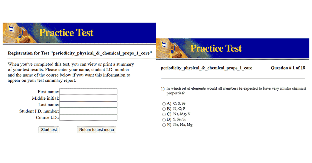 Read more about the article IB Diploma Y1 Chemistry Online Multiple Choice Practice Tests